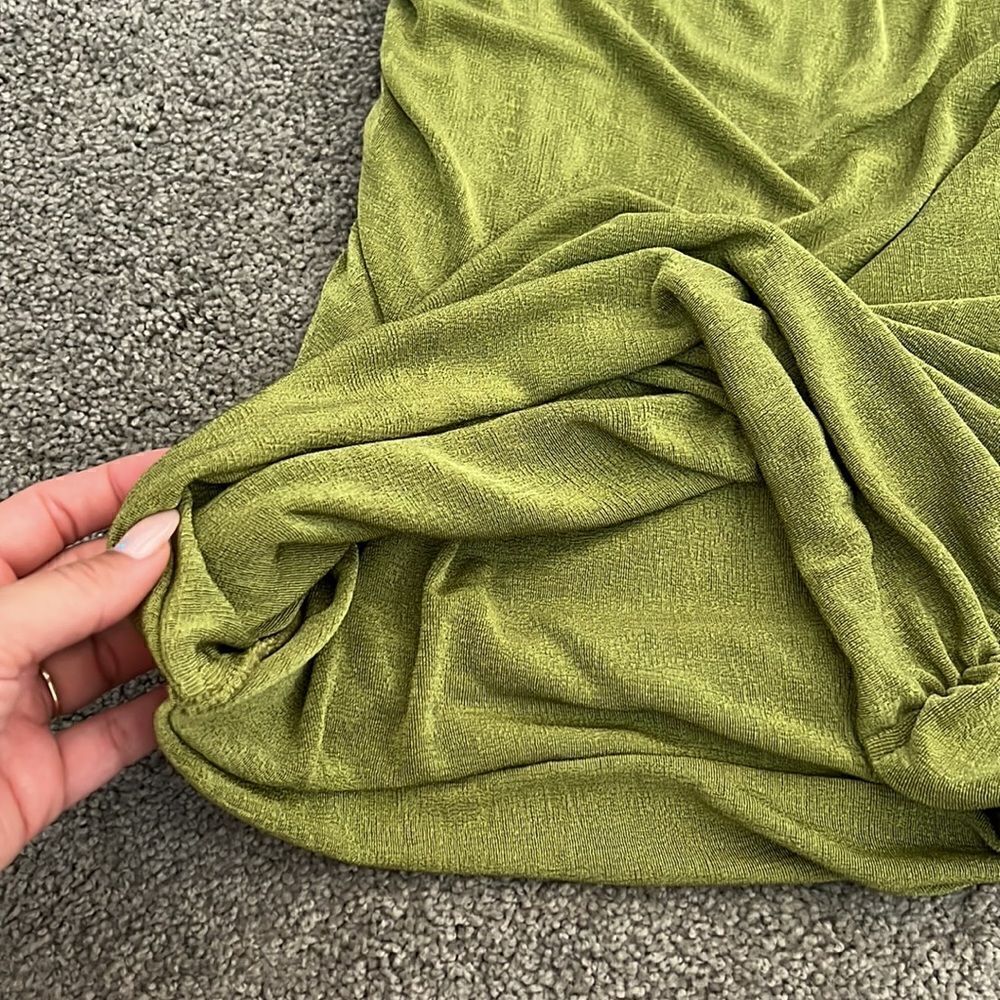 One Shoulder Ruched Bodycon Sleeveless Dress - Picture 4 of 5